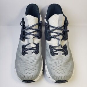 On Running Athletic Shoes - White and Gray with Black Accents